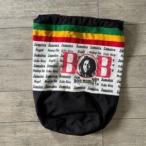Unisex Bob Marley pull string backpack